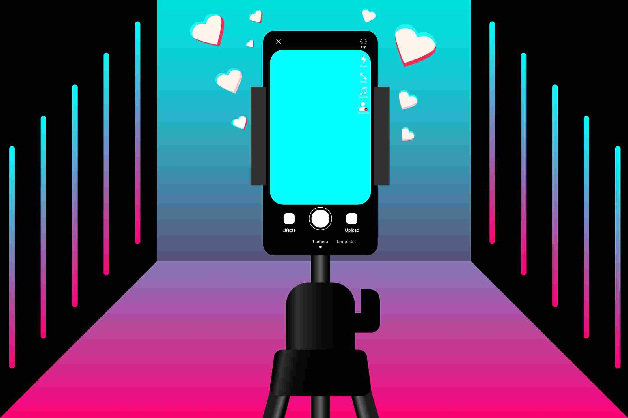 Hero image of a city skyline at night